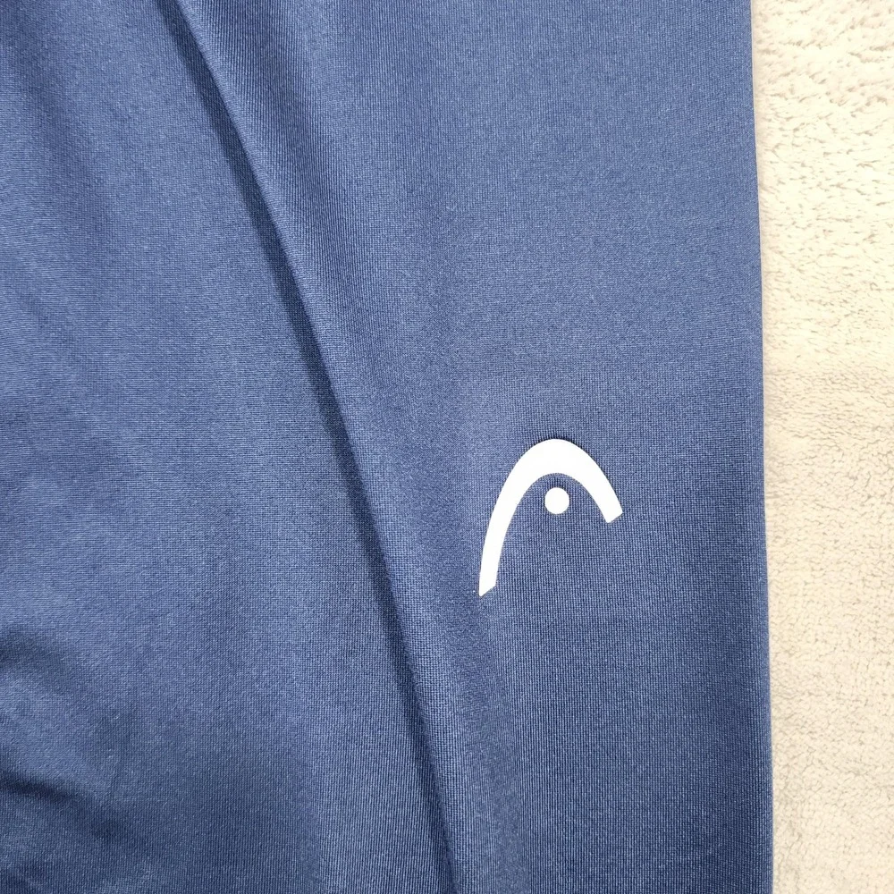 HEAD Leggings Mens M Blue Compression Stretch Base Layer Running Athletic Gym